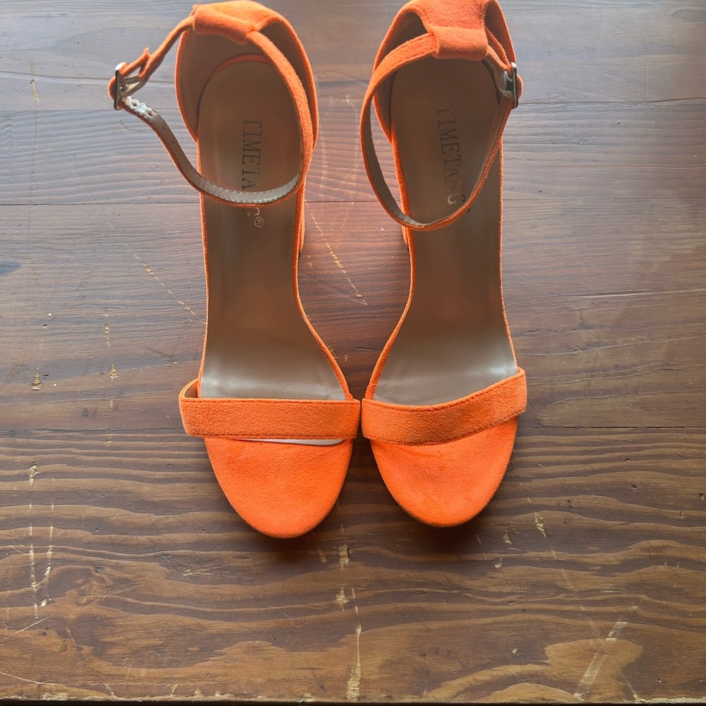 Neon Orange Women’s Heels